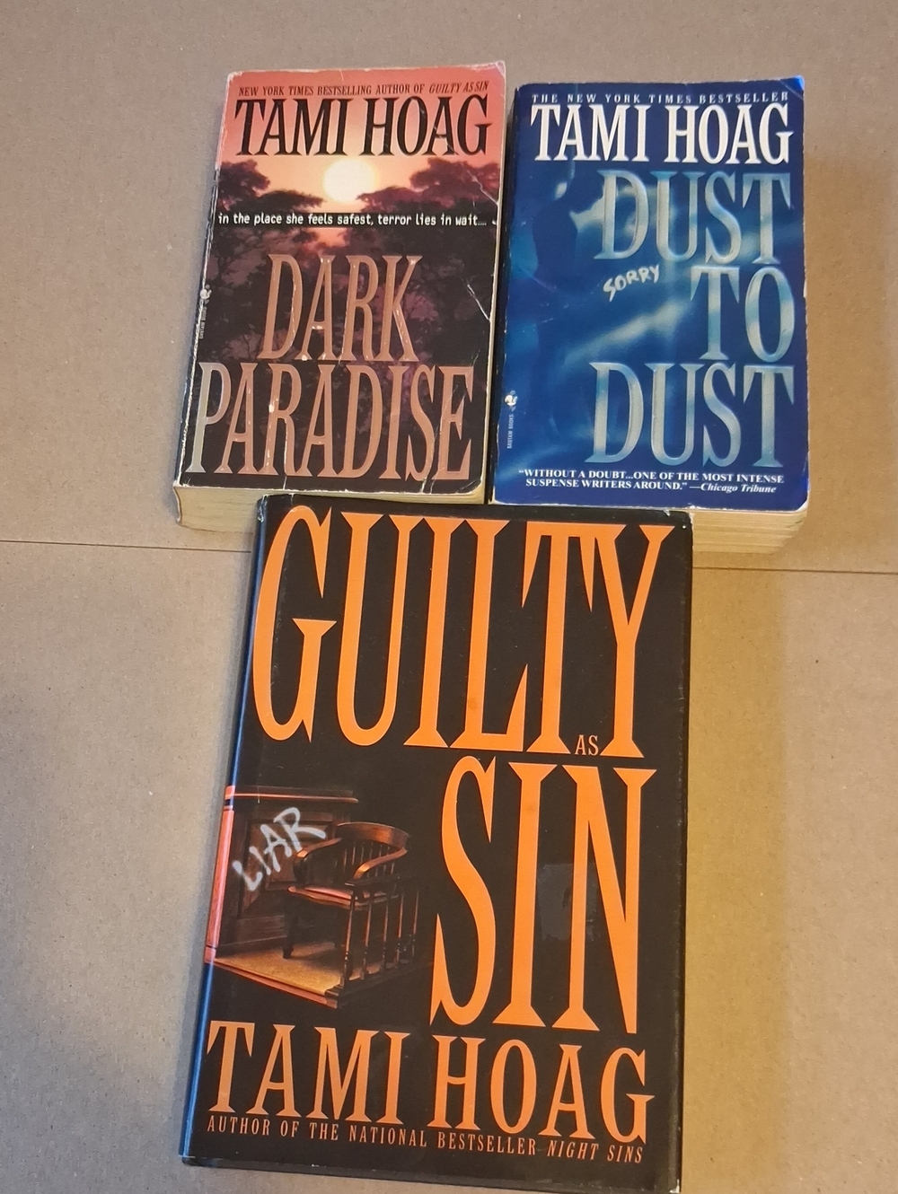 3 Books By Tami Hoag - 1 HARDBACK, 2 PAPERBACKS